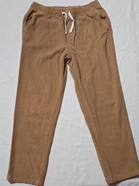 Relaxed Corduroy Drawstring Pants for Men - Brown